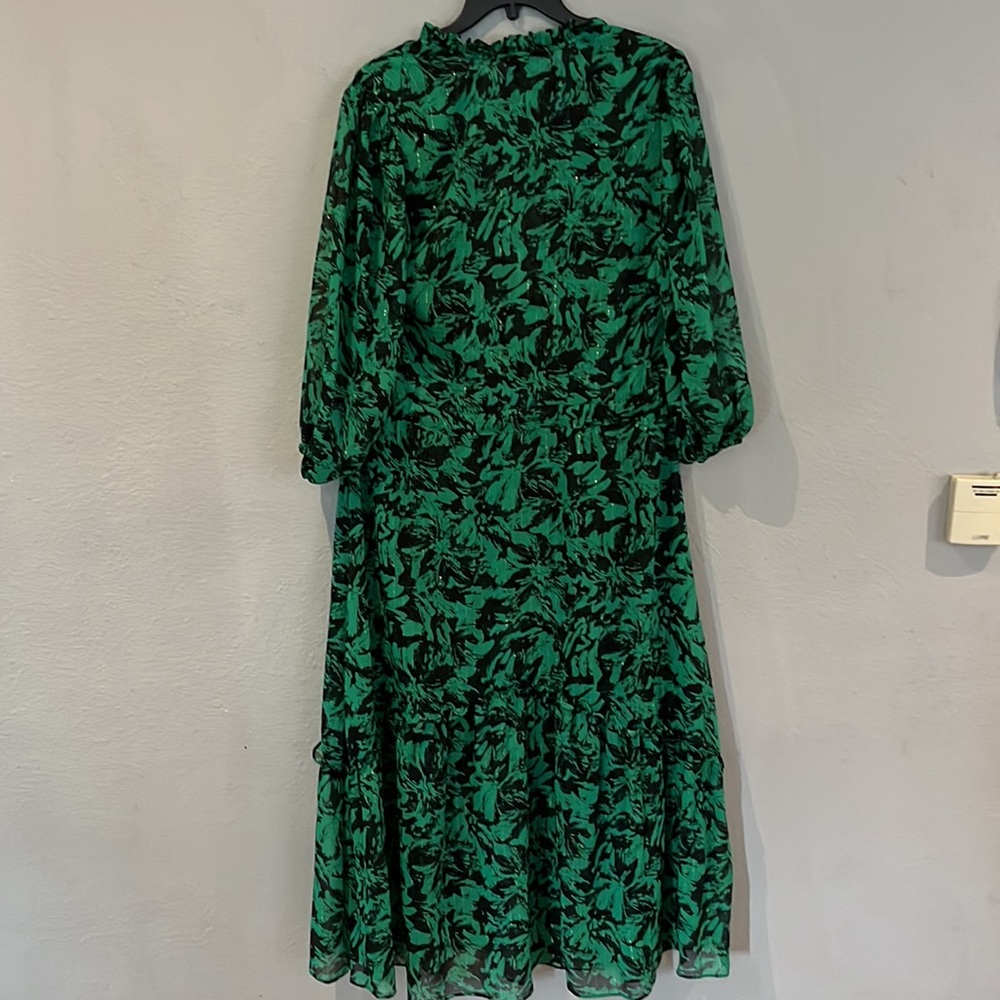 Misa Los Angeles Olivia Dress Emerald Abstract NWT - Picture 6 of 15